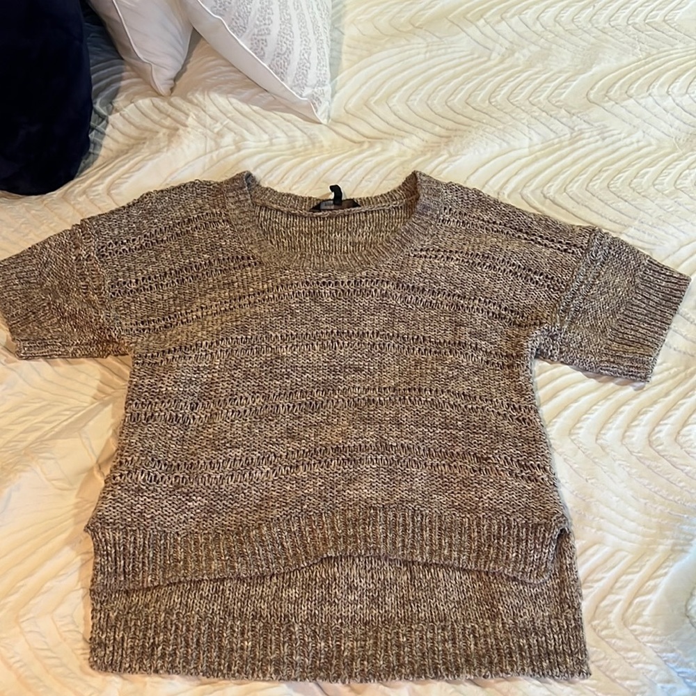Chunky Knit Short Sleeve Sweater